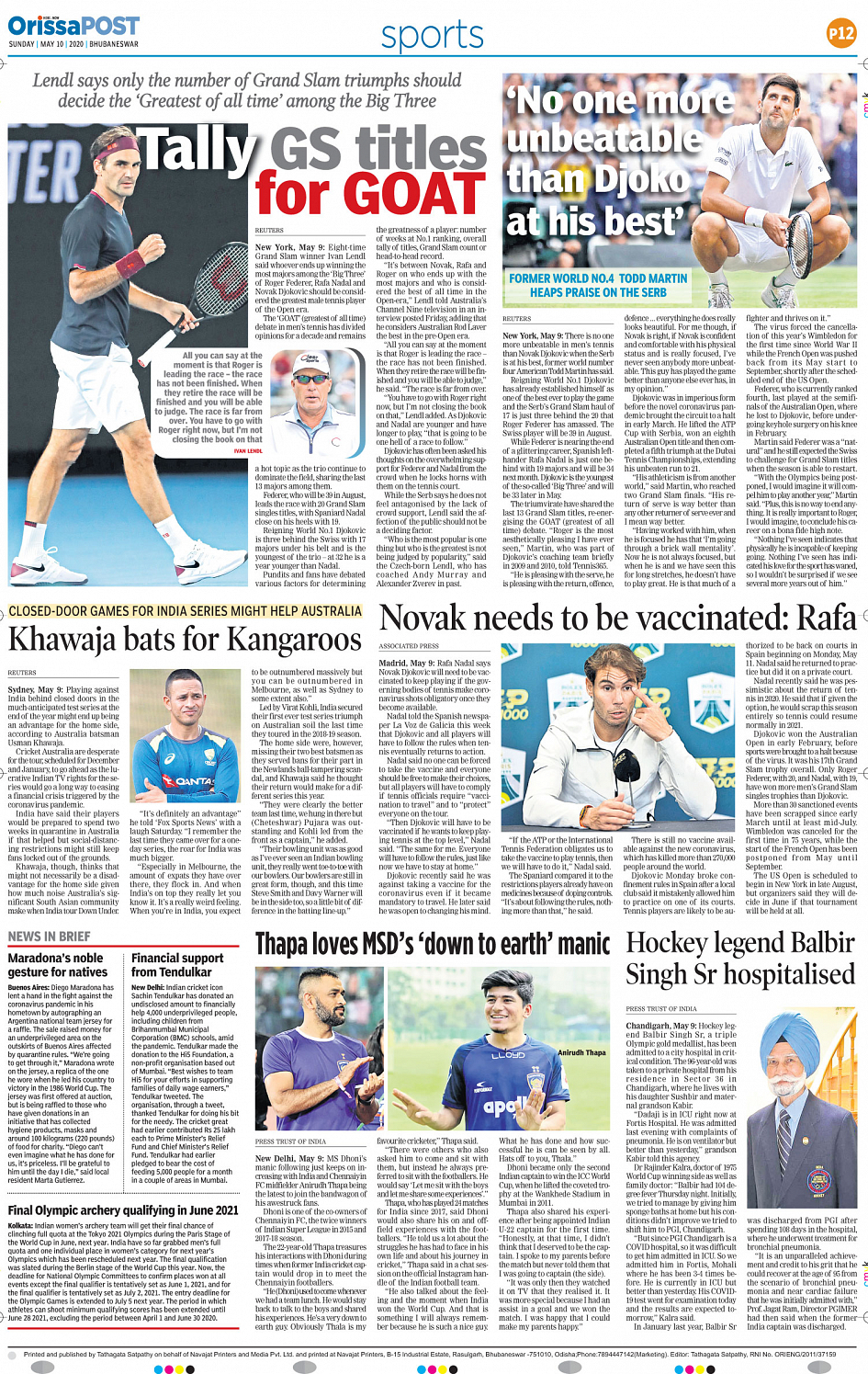 OrissaPost Page: 12 - English Daily ePaper, Today Newspaper, Latest news  from India and world - English Daily ePaper, Today Newspaper